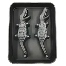 Крокодил Форма лед решетки замораживания льда Пудинг Желе чайник формы для льда 3qw0607