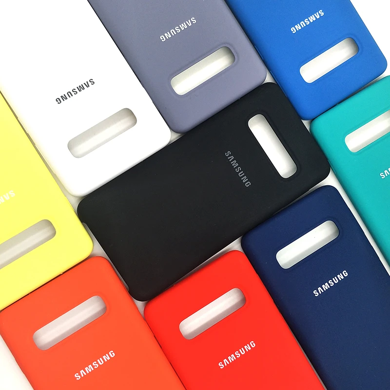 

Original Samsung Galaxy S10/S10 Plus/S10E Liquid Silicone Silky Soft Case Smooth Touch Protective Back Phone Cover With Package