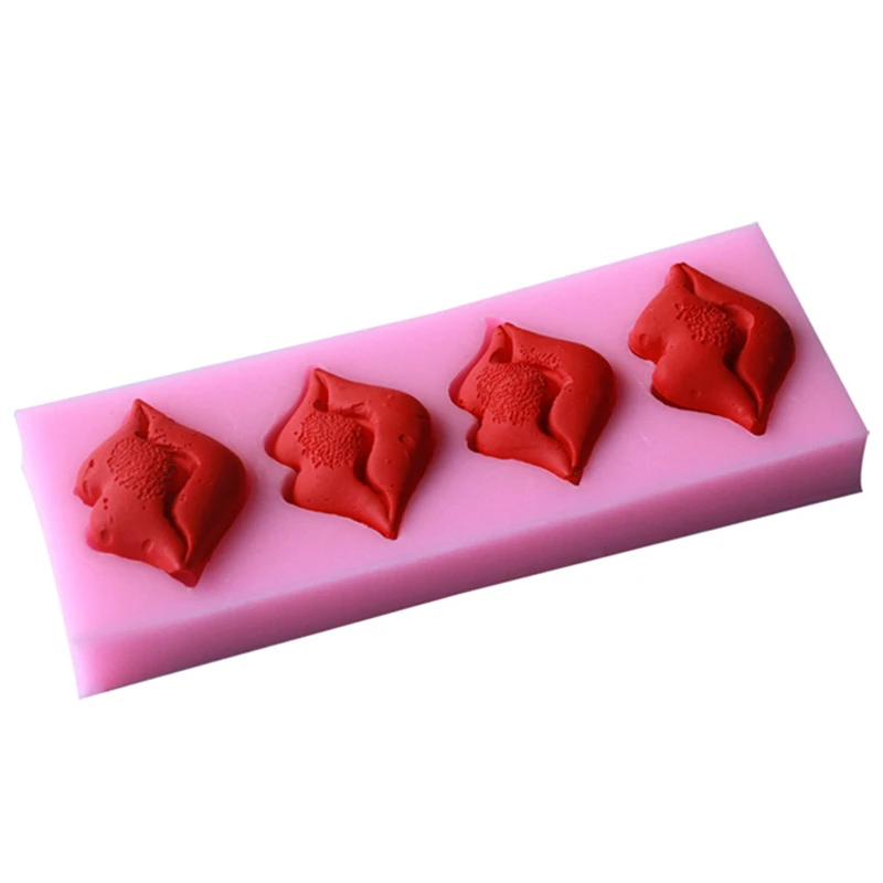 

Cake Mold 1 pc 86G Kiss Lip Wedding love Decoration Valentine Gift Silicone Mould Cake Fondant Icing Topper Cupcakes Mold D447
