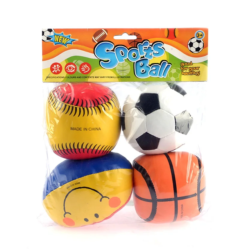 3set/lot Baby Ball Rubber Bouncing Toy Different Styles Mini Pvc Soft