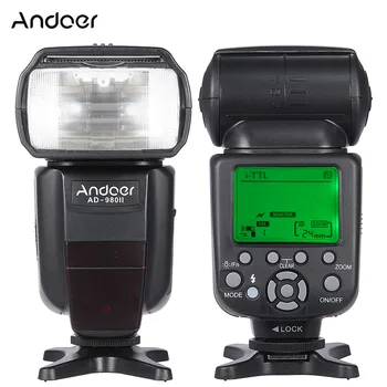 

Andoer AD-980II i-TTL HSS 1/8000s Master Slave GN58 Flash Speedlite for Nikon D7200 D7100 D7000 D5200 D5100 D5000 D3000 D3100 D3200 D3300 DSLR Camera