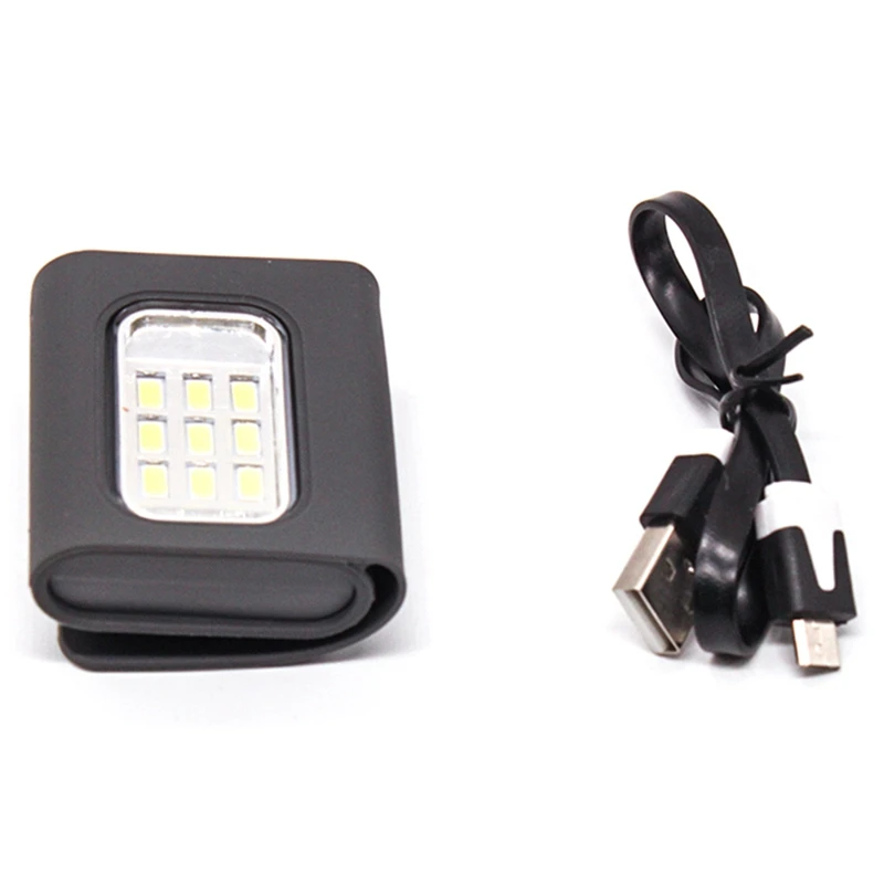 

Bicycle Light USB Rechargeable Clip On Running Headlight Waterproof Arm Lamp Night Safety Cycling Warning Riding Taillight