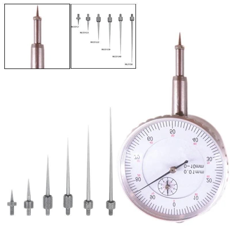 6 шт. Циферблат цифровой тестовый индикатор высокая прочность индикатор контактная точка стержень глубина прибор измерение инструмент