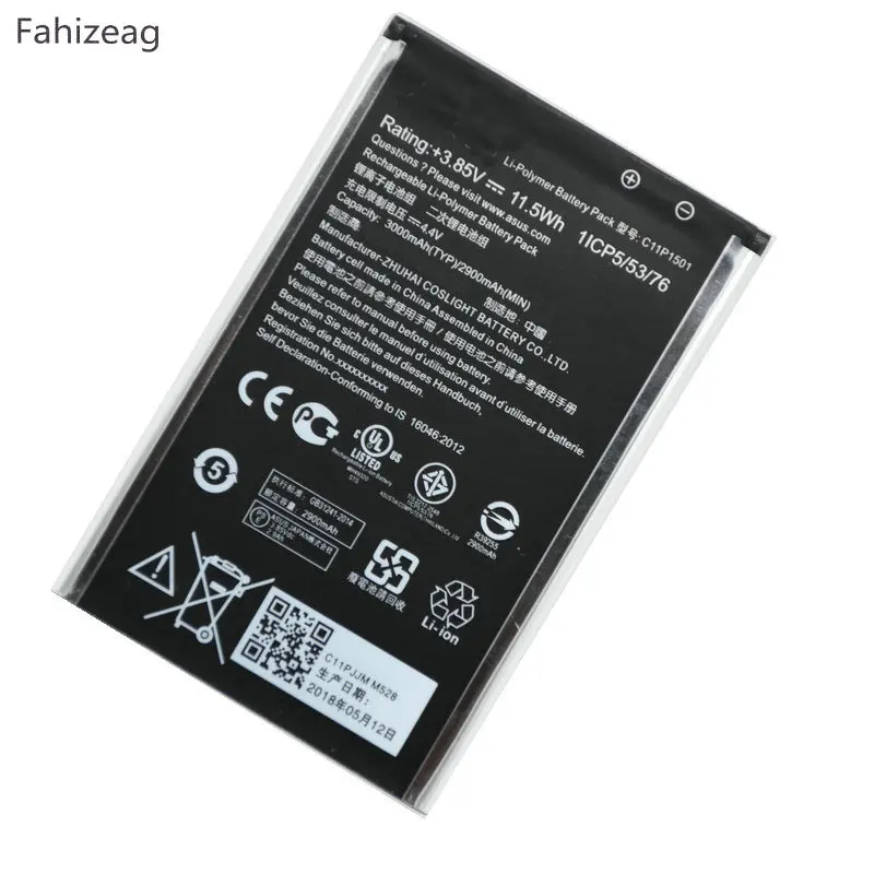 Сменный аккумулятор для телефона fahizeag 3000 мАч C11P1501 ASUS Zenfone 2 Laser ZE601KL ZD551KL | Мобильные
