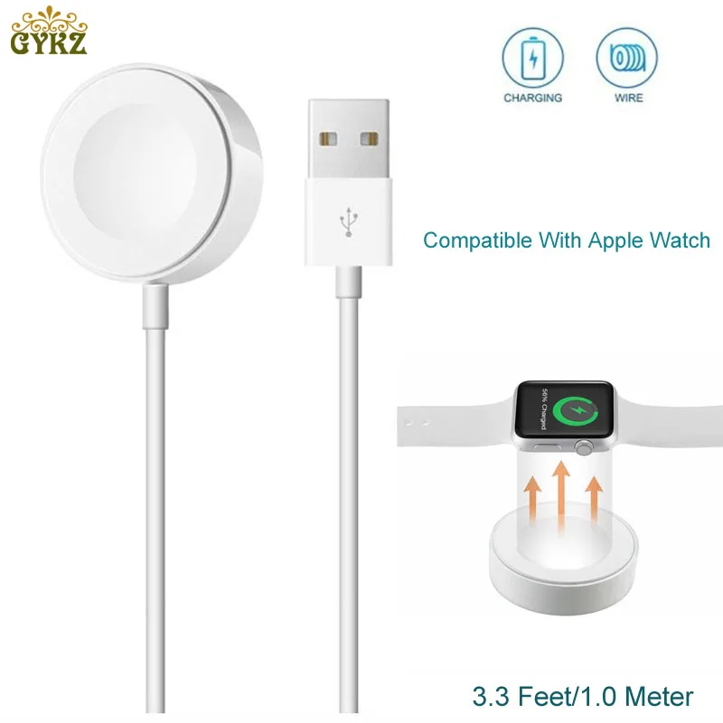 

Quick Wireless Charger For Apple watch Series 3 2 1 USB Magnetic Fast Wireless Charging Cable 3.3 feet/1meter For IWatch 1 2 3