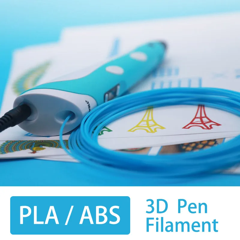 3d Ручка накаливания ABS/PLA 1,75 мм 200 м 20 цветов идеальные 3d ручки пластиковые экологически безопасные пластиковые подарок на день рождения низкая цена