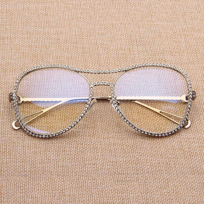 Lusso Rosa Strass Oversize Occhiali Cornice Donne di Marca Occhiali Con  Lenti Trasparenti Retrò Signore decorativi Occhiali Da Vista Frames|glasses  with clear lens|oversized glasses framesframe women - AliExpress