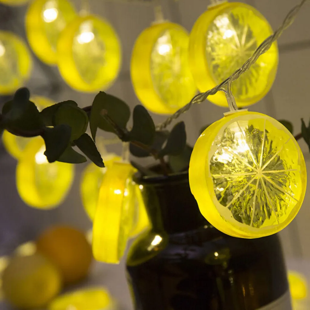 Лимонная Фея светильник s с 20 светодиодный на батарейках Свадебный Рождественский домашний Декор светодиодный светильник гирлянда уличная гирлянда Новогодняя гирлянда