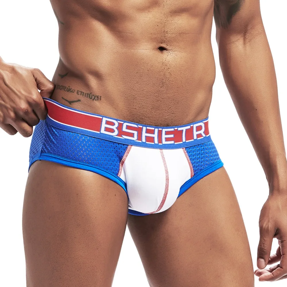 BSHETR Brand Mesh Comfortable Sexy Men Underwear Briefs Cotton Underwear Men's Penis Gay Briefs Men Underwear Cueca Male Panties BSHETR Brand Mesh Comfortable Sexy Men Underwear Briefs Cotton Underwear Men's Penis Gay Briefs Men Underwear Cueca Male Panties