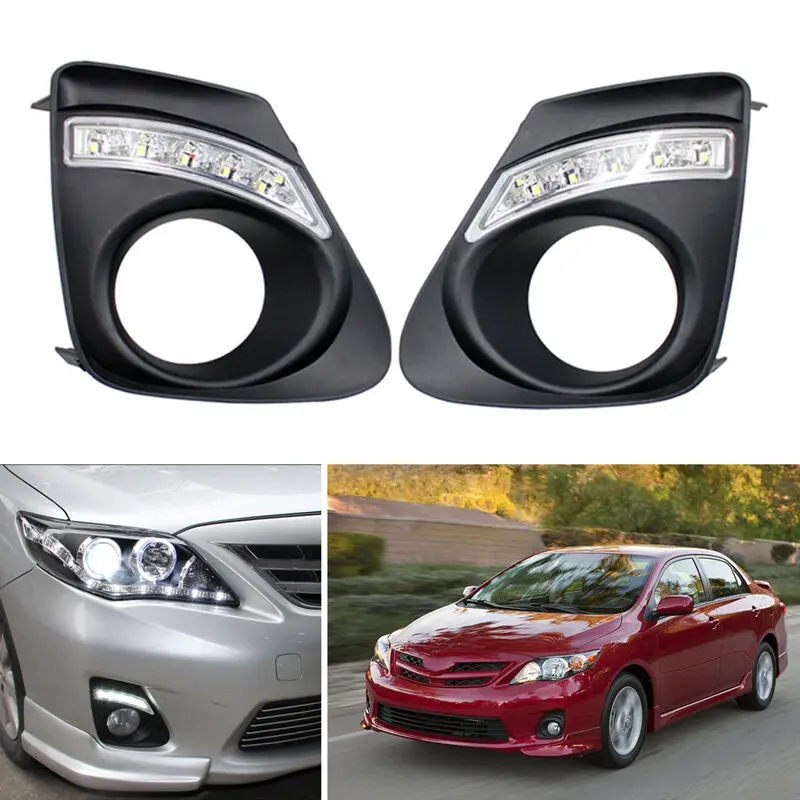 2 шт. DRL дневные ходовые противотуманные светильник для Toyota Corolla 2011 2012 2013|Фара авто