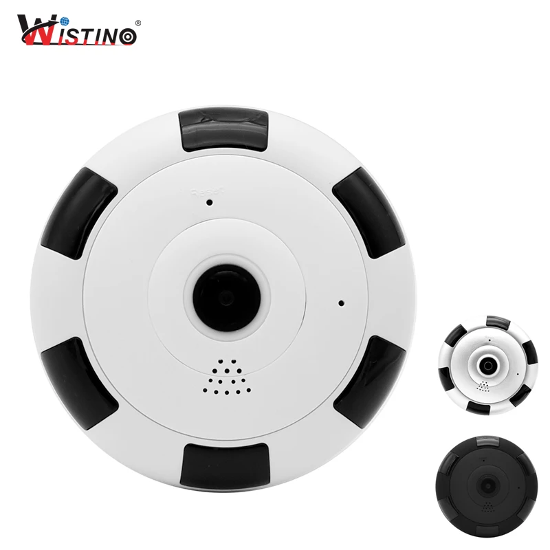 baratas Wistino HD 960 P WI FI Câmera IP 1080 P CCTV Fisheye de 360 Graus Sem Fio Do Bebê Monitor de Vídeo de Vigilância Panorâmica VR câmera P2P
