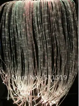 

sparkle fiber optic curtain light with 100pcs twinkle 3*0.75mm fiber optic light strands of 1m long