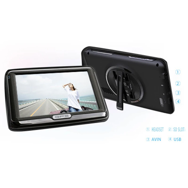 

APRICOTCAR Waterproof External Portable GPS Navigator Bluetooth Touch Screen 5 Inch Car Navigator Real Time Tracking System