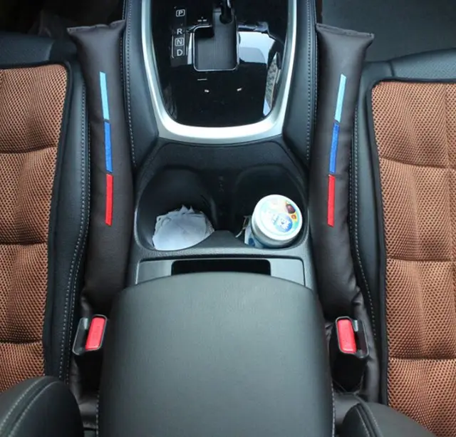 Buy 2pcs Faux Leather Car Seat Gap Pad Fillers Spacer