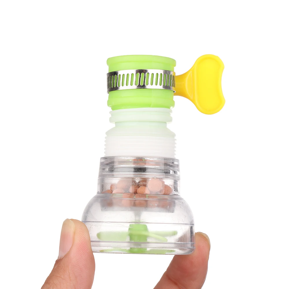 

1Pcs 360 Degree Adjustable Flexible Faucet Kitchen Extender Splash-Proof Water Filter Rotatable Water-saving Tap