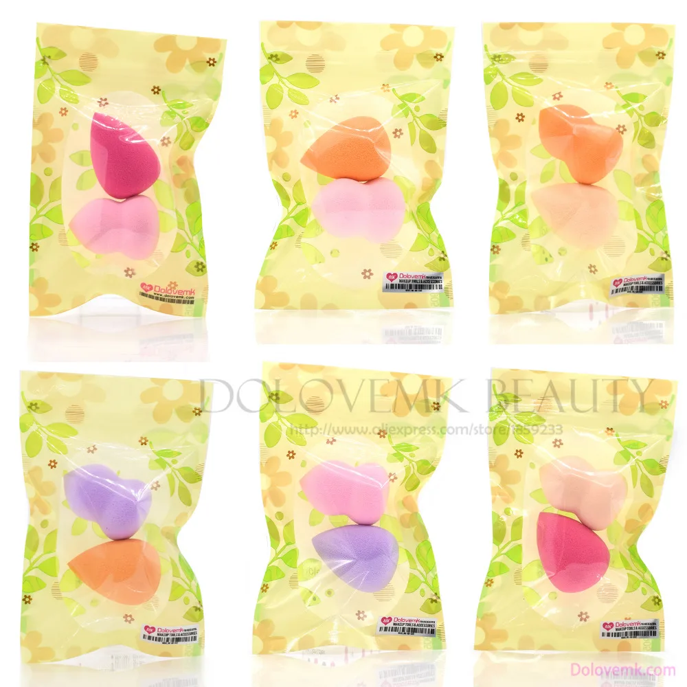 Dolovemk 2PCS MINI Makeup Sponge Blenders Soft Smooth Foundation Powder