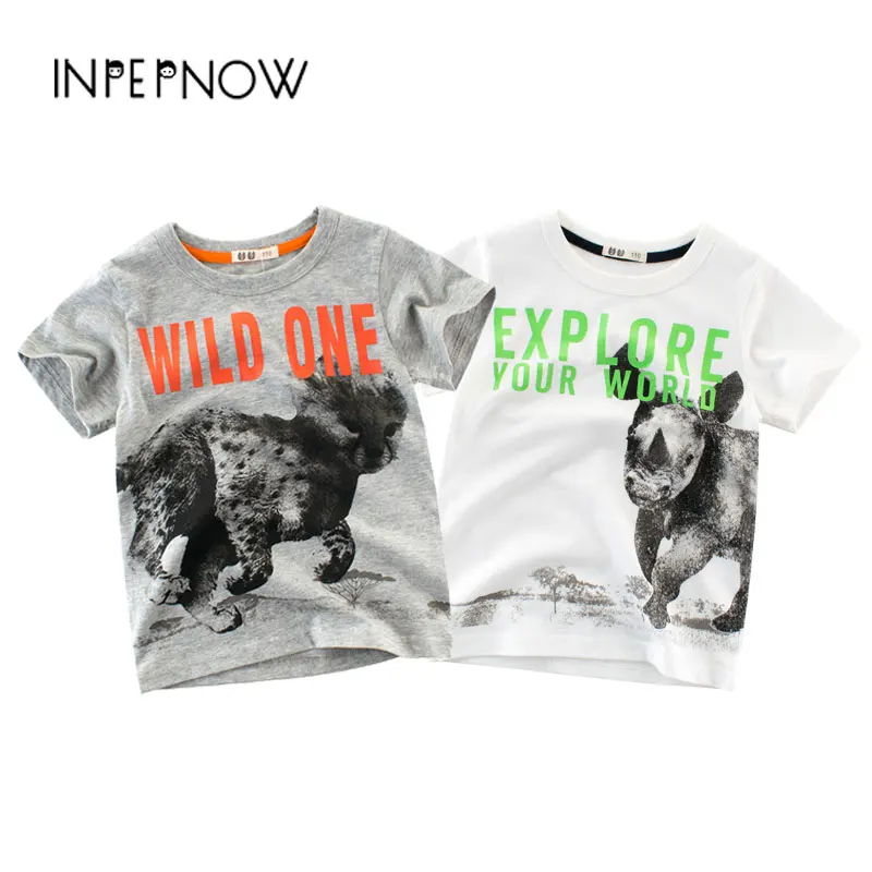 

Animal Print Summer Fashion Children T Shirts for Boys 100% Cotton T-shirts for Girls Kids Tshirt Short Sleeve Top Tee DX-CZX216