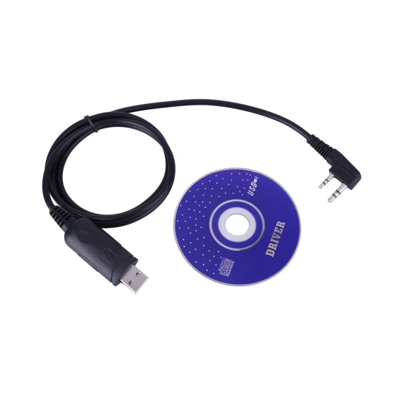 Совместимость с USB кабель для программирования с компакт-диск с драйверами для BaoFeng UV-5R BF-888S UV-82 GT-3 иди и болтай Walkie Talkie “иди и USB Кабель для программирования
