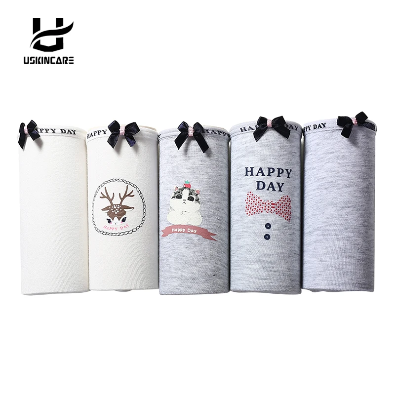 

5 Pieces/lot Panties Women Cotton Brief Underwear Bo Mid-waist Panties Anti-Bacterial Breathable Girl's underpants Women Panties