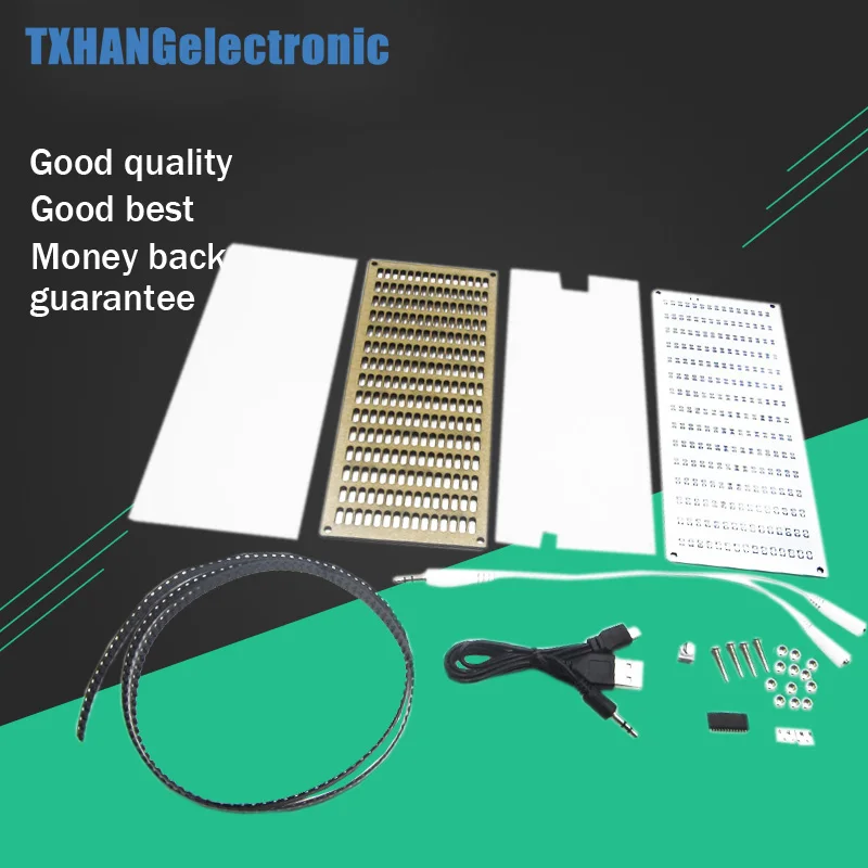 

DIY Big Size Touch Control 225 Segment LED Digital Equalizer Music Spectrum Sound Waves Kit