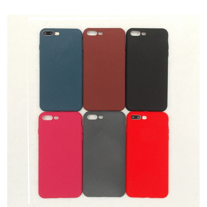 

wholesale 60pcs/lot Phone Case Slim Frosted For iphone X XS Max XR 6 6S 7 8 Plus Soft Cover Fashion Full Protect Matte Cases