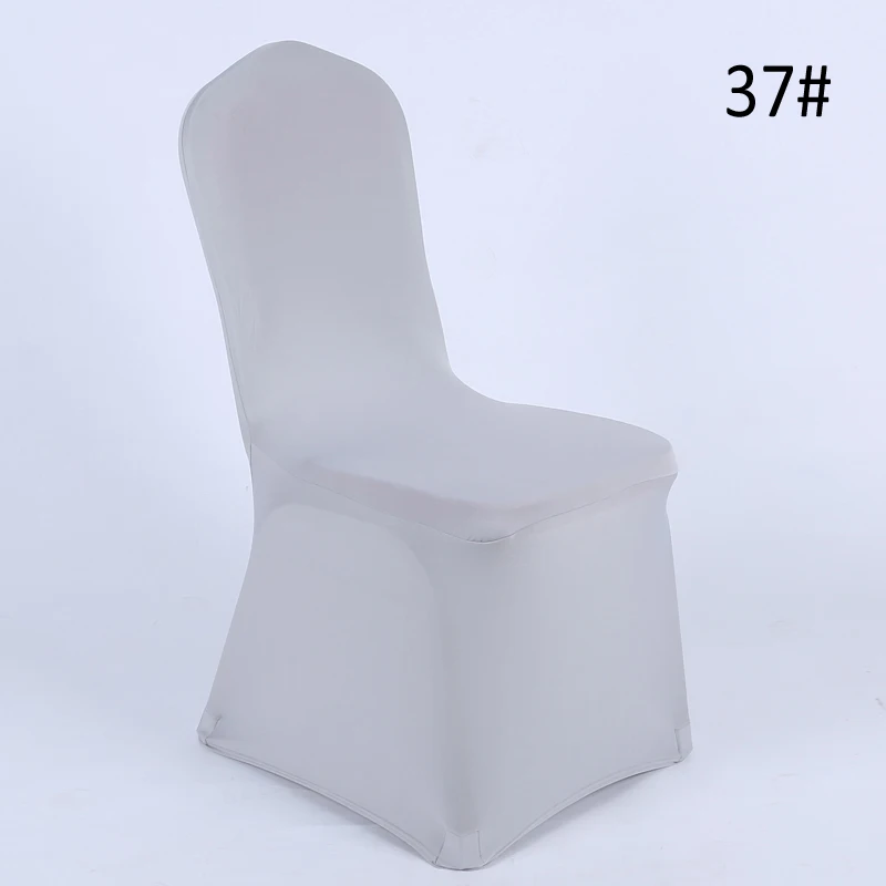 20pcs/lot Universal Outdoor Event Chair Cover Lycra Spandex White Chair Covers Spandex Banquet Wedding Decoration Removeable