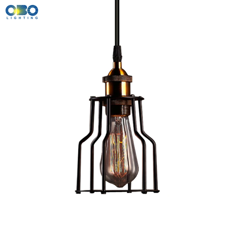 

Vintage Iron Chandelier Single Head Bedroom Personality Indoor Lighting Loft Coffee Retro lighting E27 Shipping