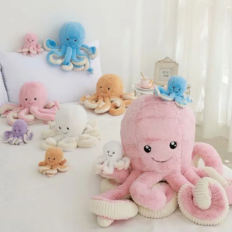 

18cm Octopus Plush Toys Creative Cute Dolls & Stuffed Toys Plush Small Pendant Sea Animal Toys Children Baby Gifts