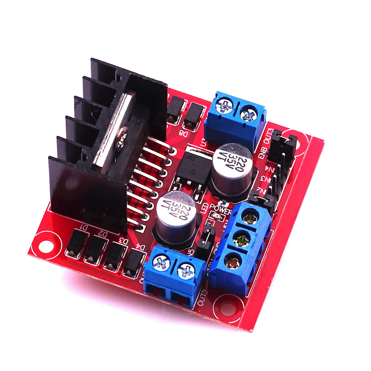 

1pcs L298N driver board module L298 stepper motor smart car robot breadboard peltier High Power