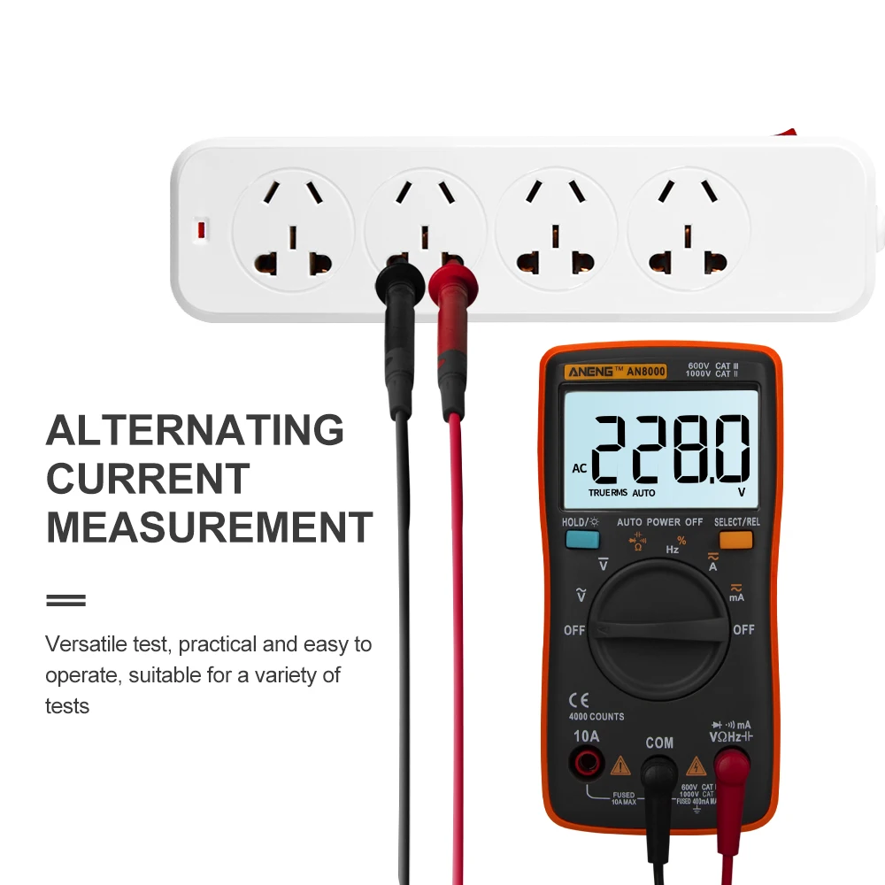 ANENG AN8000 Цифровой мультиметр 4000 отсчетов Профессиональный конденсатор тестер esr метр богатые счетчики индуктивности метр тестер