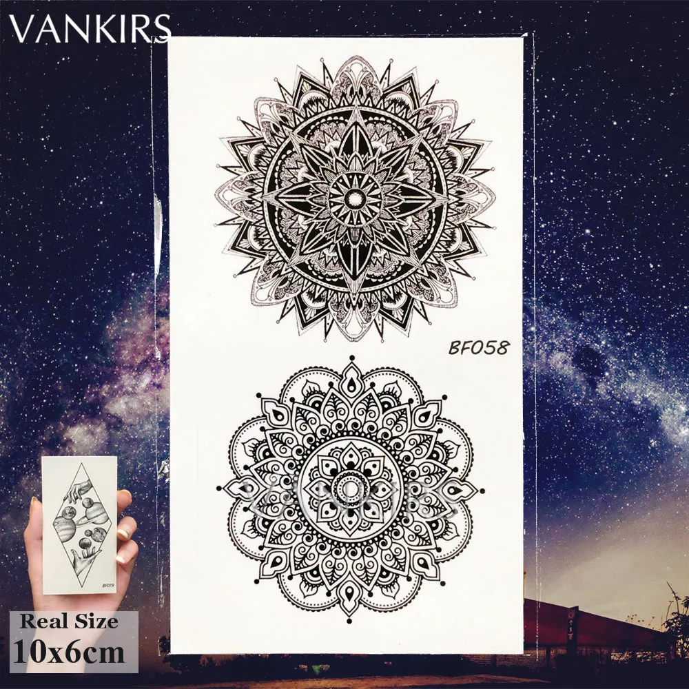 VANKIRS 3D Raccoon Tattoos Temporary Women Arm Stickers Sexy Owl Men Tattoos Waterproof Moon Geometric Planet Tatoos Supplies