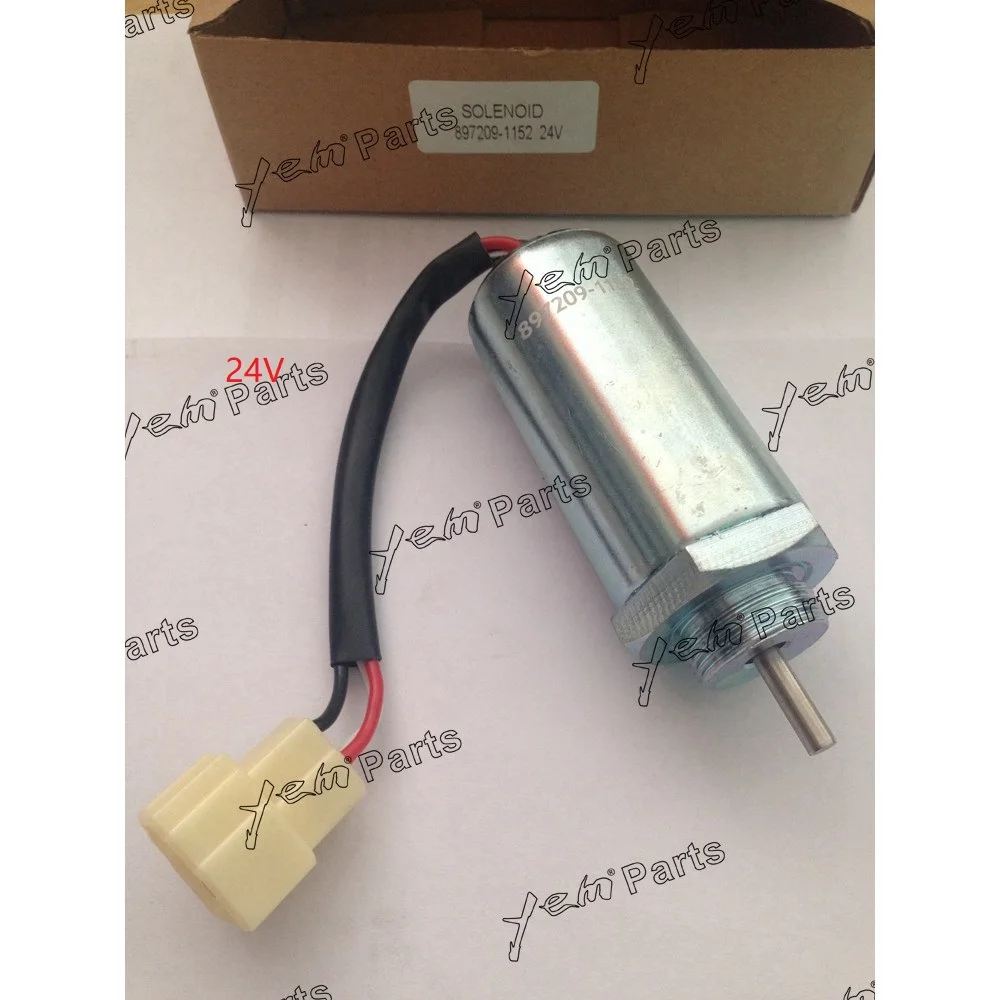 

For Isuzu 3LA1 3LB1 3LD1 3LD2 4LB1 4LC1 4LE1 4LE2 Fuel Shut Off Solenoid Valve 24V