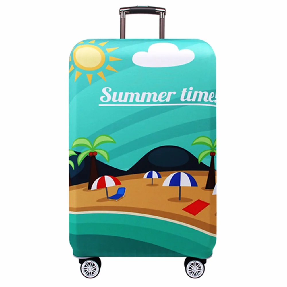 

Thicker Elastic Travel World Luggage Cover Suitcase Protective Cover for Trunk Case Apply to 19''-32'' Suitcase Cover