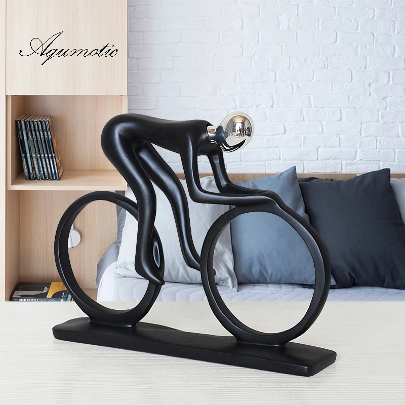 Aqumotic The Home Decor for Men Cyclist People End Table Decorations Outdoor Sports Peoples Room Decorative Table Top Tool