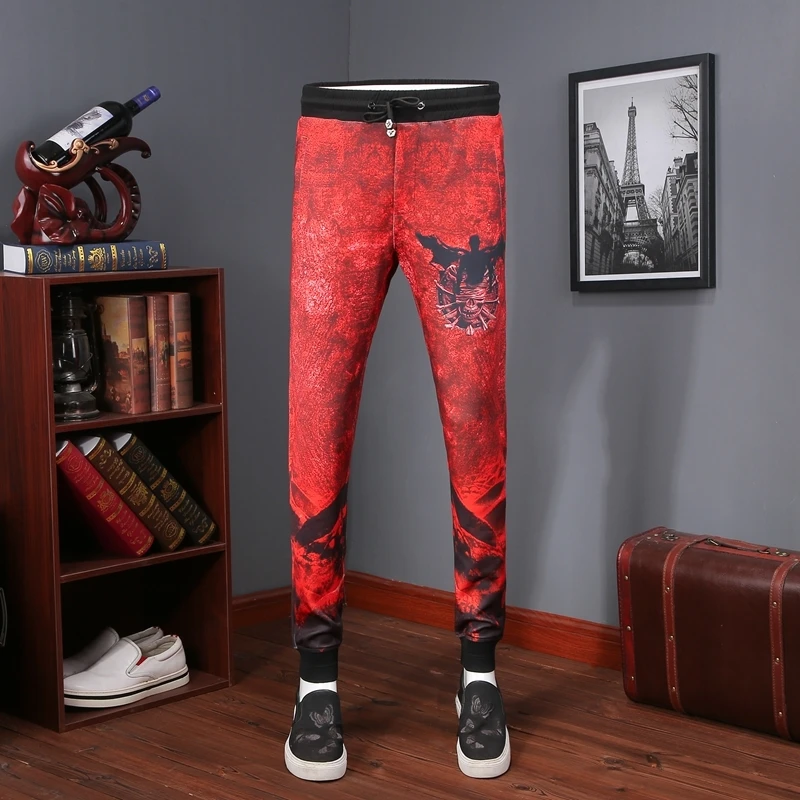 2018 neue Phantasie Sweatpant Männer Casual Kordelzug Trainingshose Männer Pantaloni Uomo Casual Slim Fit Männer Hosen Lässige Mode Hose