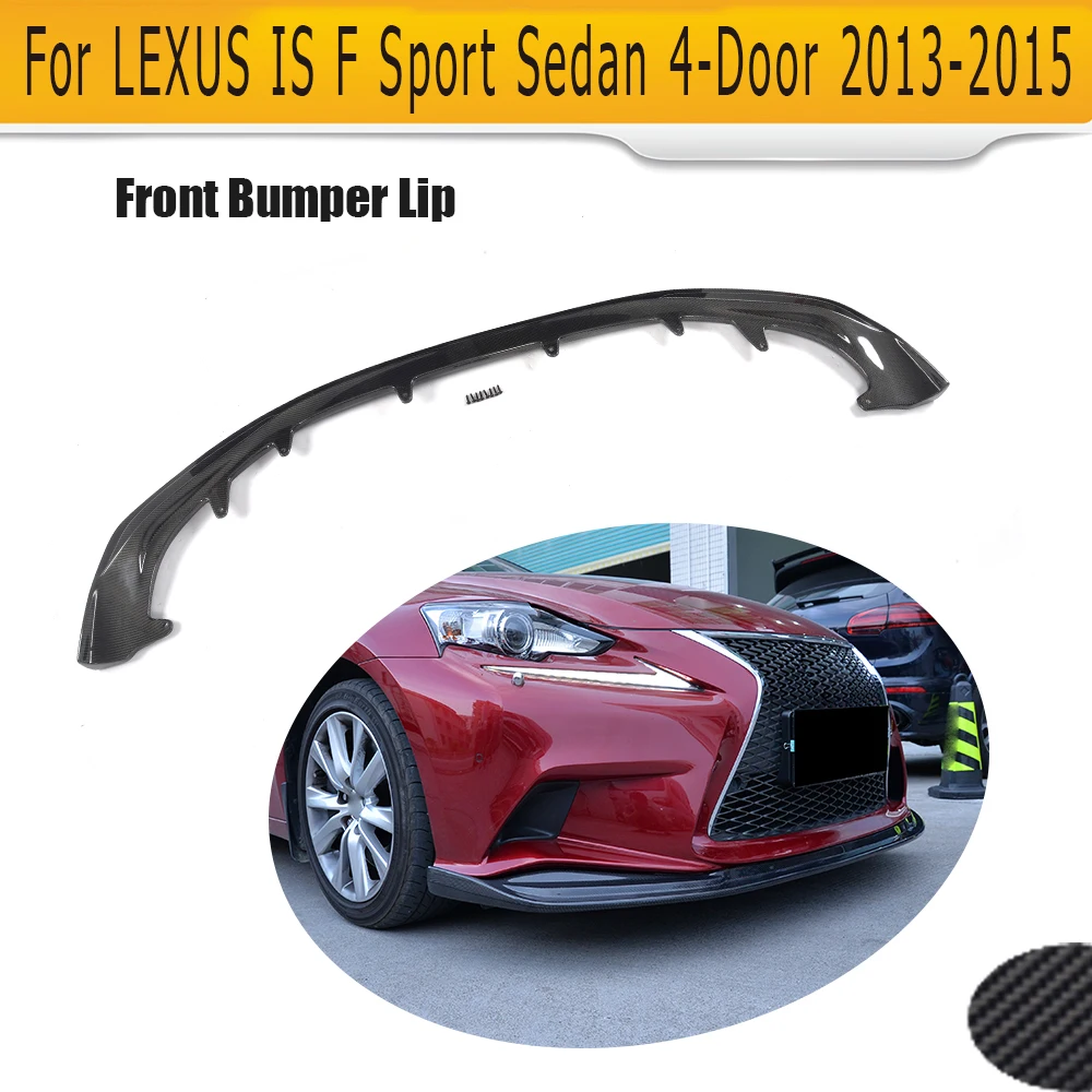 Carbon Fiber Front Bumper Lip Chin Flap Spoiler for Lexus IS250 IS350 F
