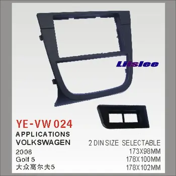 

For Volkswagen Golf5 2003-2009 Car Stereo Radio ABS Fascia Plate Panel Frame Kit Facia Surround Install Trim Fit Dash