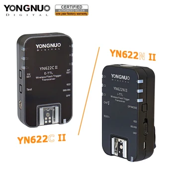 

YONGNUO YN622C II YN-622N II 2.4GHz Flash Transceiver Speedlite Trigger for Canon Nikon w/ HSS TTL Multiple SYNC Mode Function