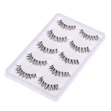 5 пар/компл. натуральный черный длинный разреженные пересекающиеся накладные ресницы густые накладные для наращивания ресниц косметический макияж для глаз инструменты