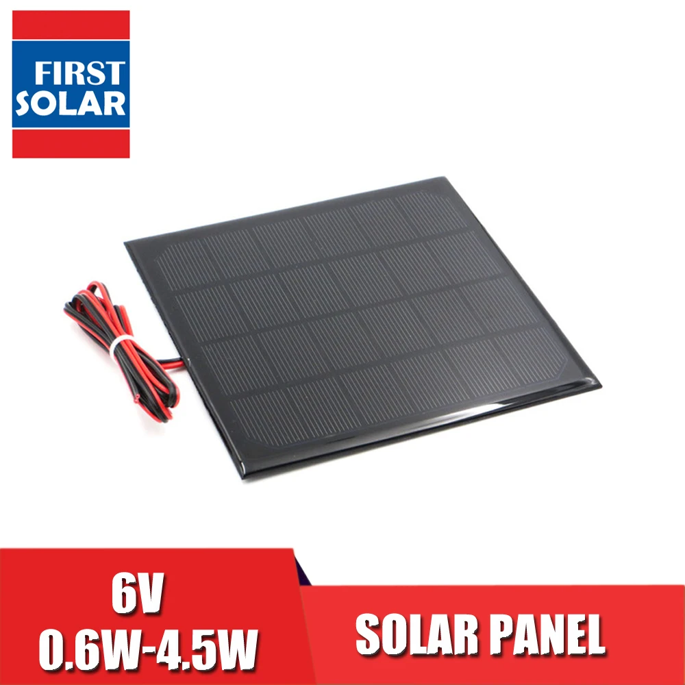1.6-5W 5.5-18V Polycrystalline Solar Panel Module For Battery Cell Phone Charger