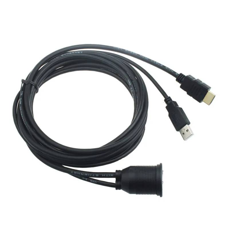 

Car styling kongyide 2m Motorcycle Installation USB 2.0 HDMI Female To Male Extension Cable td1216 dropship
