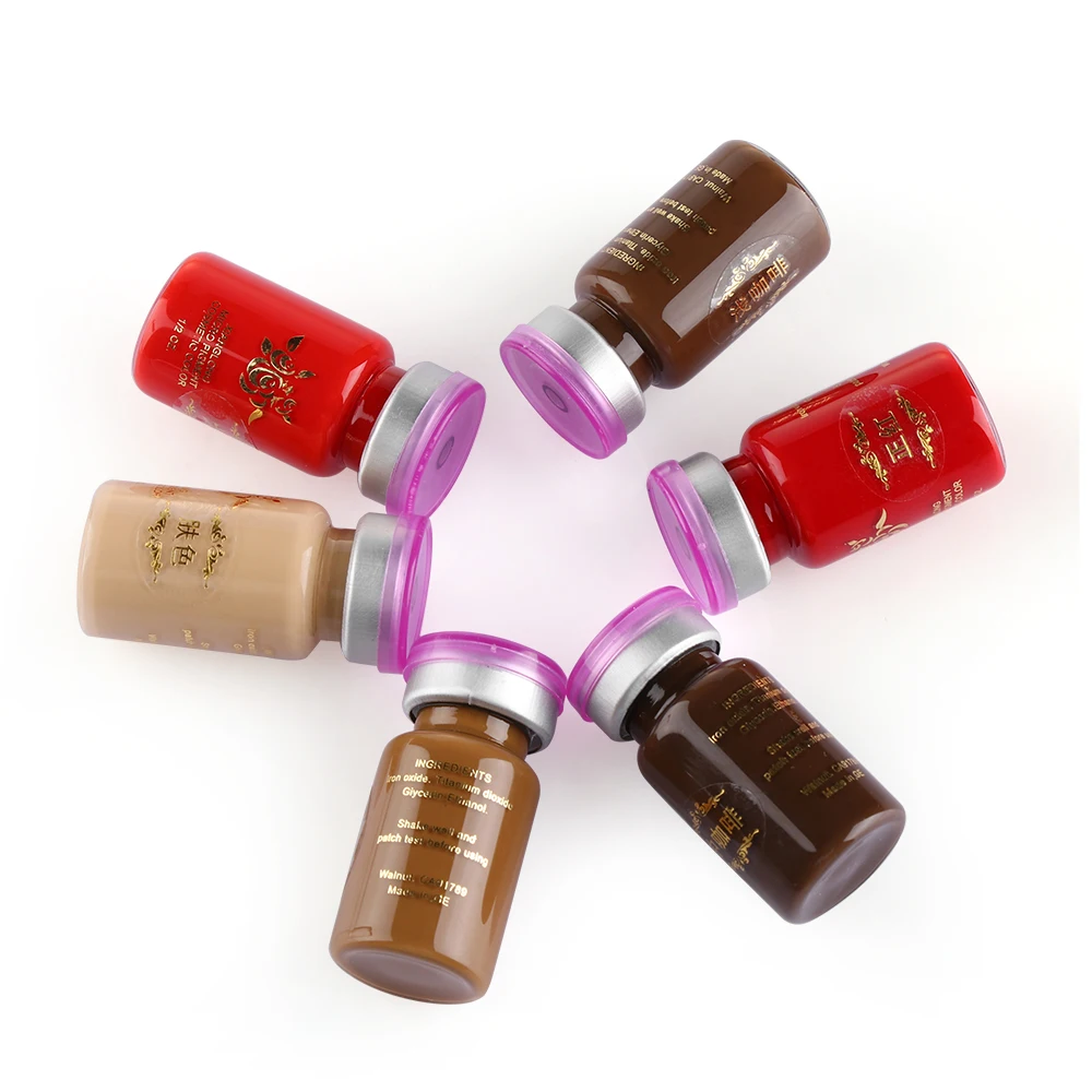 Eyebrow Lip Liner Tattoo Ink Emulsions Semi Permanent Eyebrow Makeup Durable Pigment Microblading Beauty Tool Supplies 1 Bottle tattoo ink tattoo ink pigment tattoo ink kit tattoo brow paste