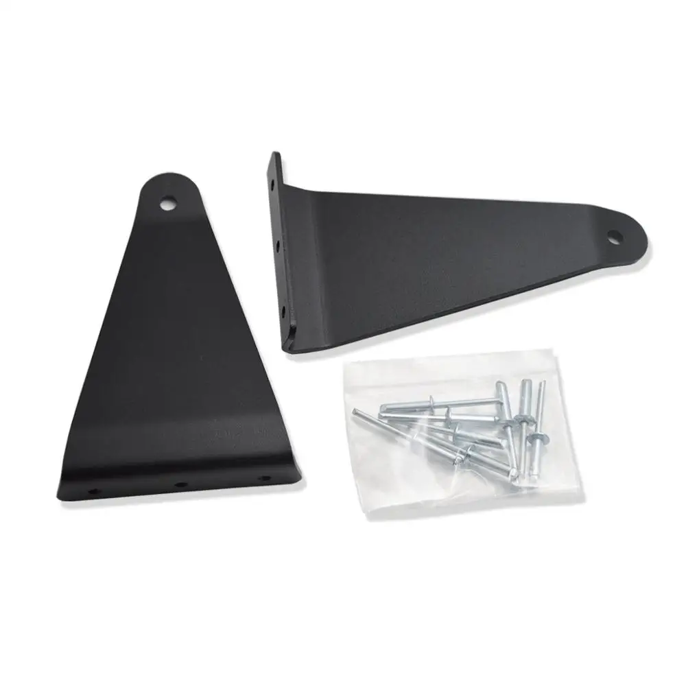 

Wsen For Polaris Ranger XP 900 1000 and 570 Fullsize 50'' Curved LED Light Bar Upper Roof Mounting Brackets