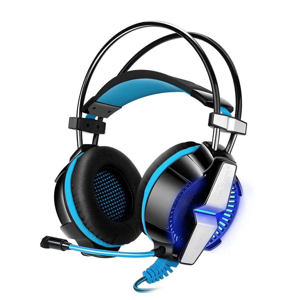 KOTION каждый G7000 Gaming Headset 7,1 USB проводных наушников W/MIC Surround вибрации/светодио дный свет оголовье наушники для PC Gamer