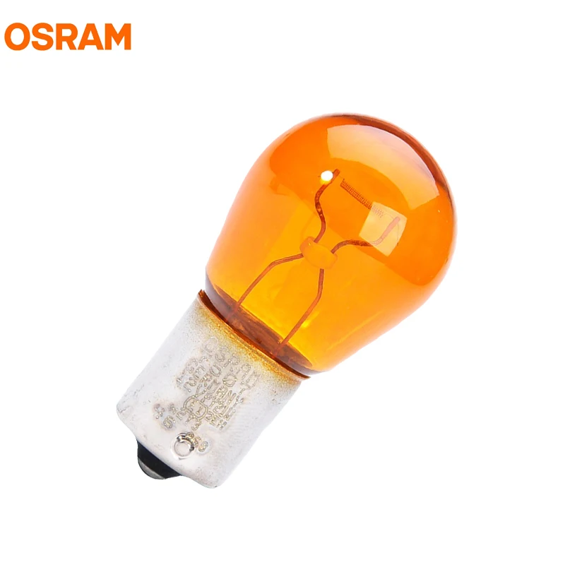 10 шт. OSRAM S25 H6W H21W P21W PY21W 12V исходной линии фары указателя поворота Стоп-сигнал светлые Противотуманные фары OEM автомобильная галогеновая лампы - Испускаемый цвет: PY21W 7507 BAU15s