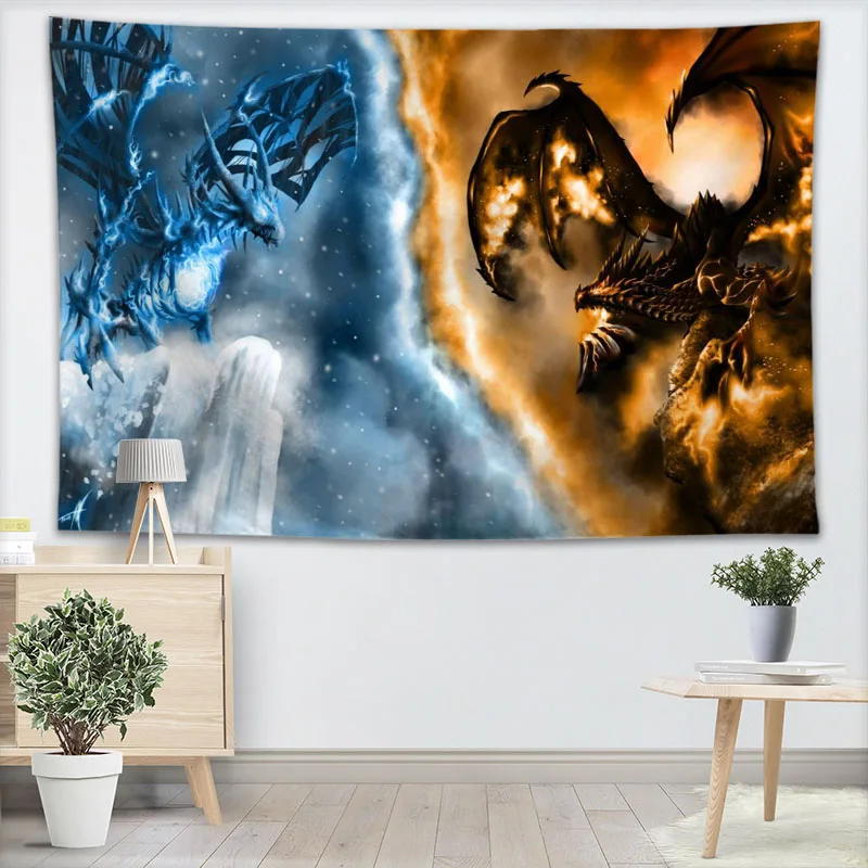 مخصص التنين قماش مزخرف جداري عهدك نمط اليوغا كنبة مكتب مفرش منقوش للأطفال غرفة كلية المسكن الديكور مخصص التنين قماش مزخرف جداري عهدك نمط اليوغا كنبة مكتب مفرش منقوش للأطفال غرفة كلية المسكن الديكور