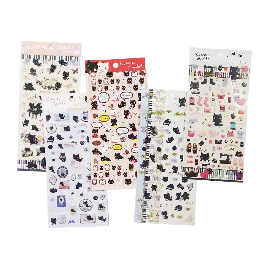 

1 Sheet/lot Kawaii Cat Diary Stickers Diary Decoration Scrapbooking Stickers For Mobile Phone Notebook Stationery Decal