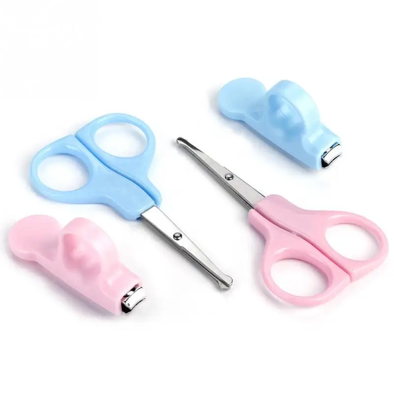 

Lovely Mini Baby Nail Scissors Cutters Nail Care Practical Clipper Trimmer Blue Pink Daily Safety Finger Manicure Trimmer Set