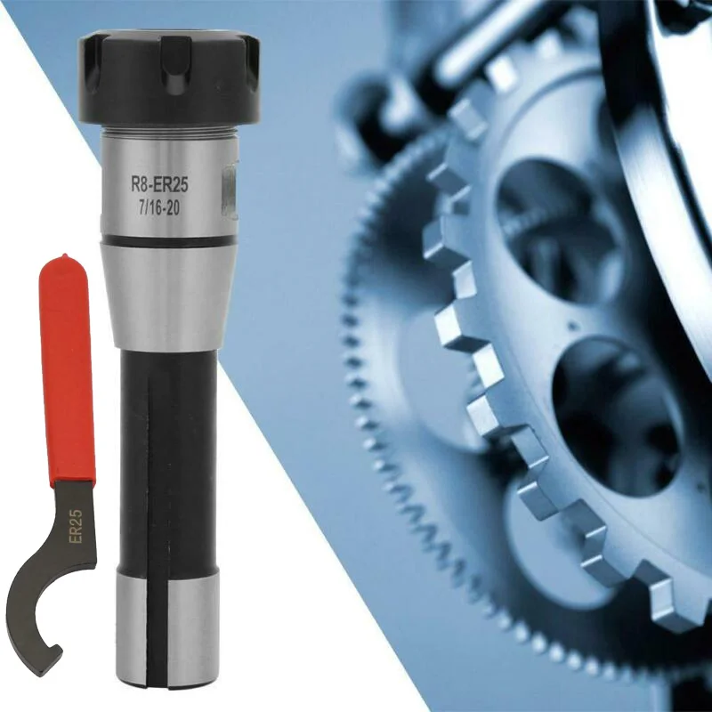 

Chuck Holder Spring collet Tool Hook Spanner Wrench Turning Metalworking R8-ER25 Replacement Accessories Useful