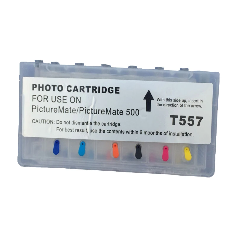 vilaxh T557 E557 Refillable Ink Cartridge For Epson Picture Mate PM500